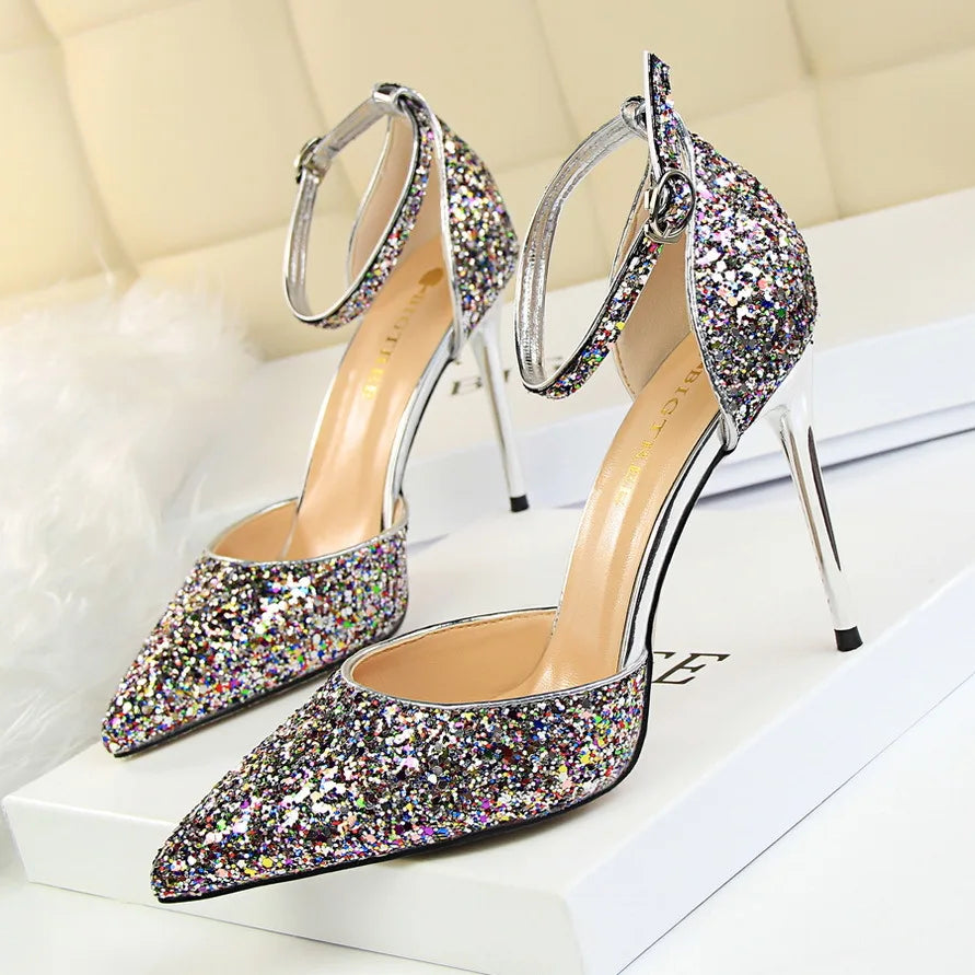 Sparkling Nightfall Heels | 283-1 Luxurious High Heel