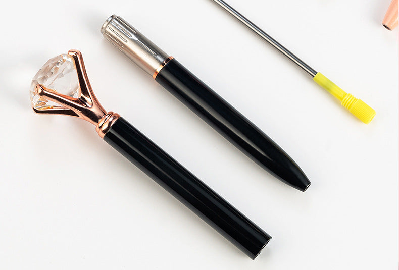 Hot Sell Stock Promotional Pen Personalized Ball Pen Diamond Crystal Metal Ballpoint Pen for Gift