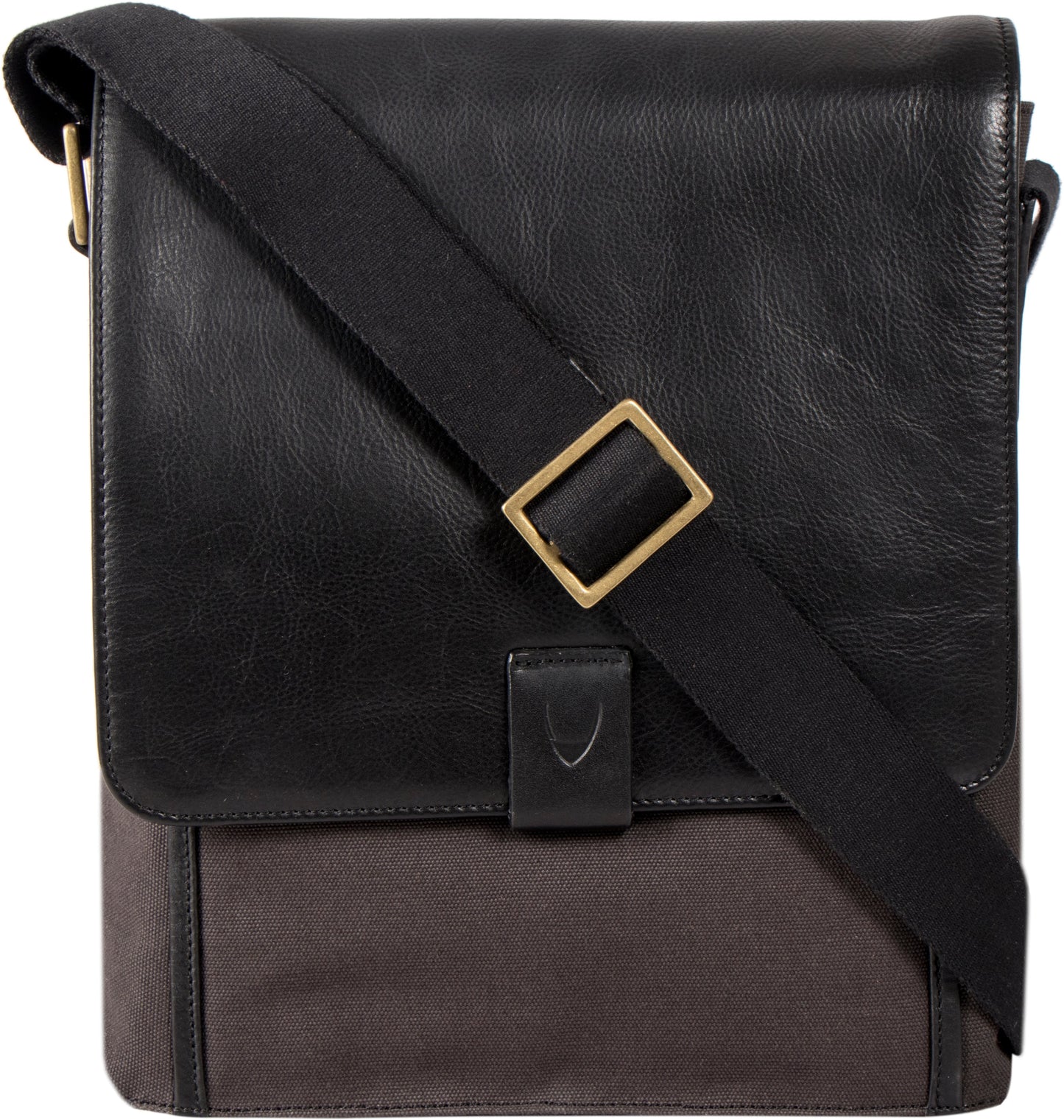 Aiden Genuine Leather and Canvas Medium Crossbody Men/Women Shoulder Messenger Bag/Travel Bag / 10.5" iPad Bag