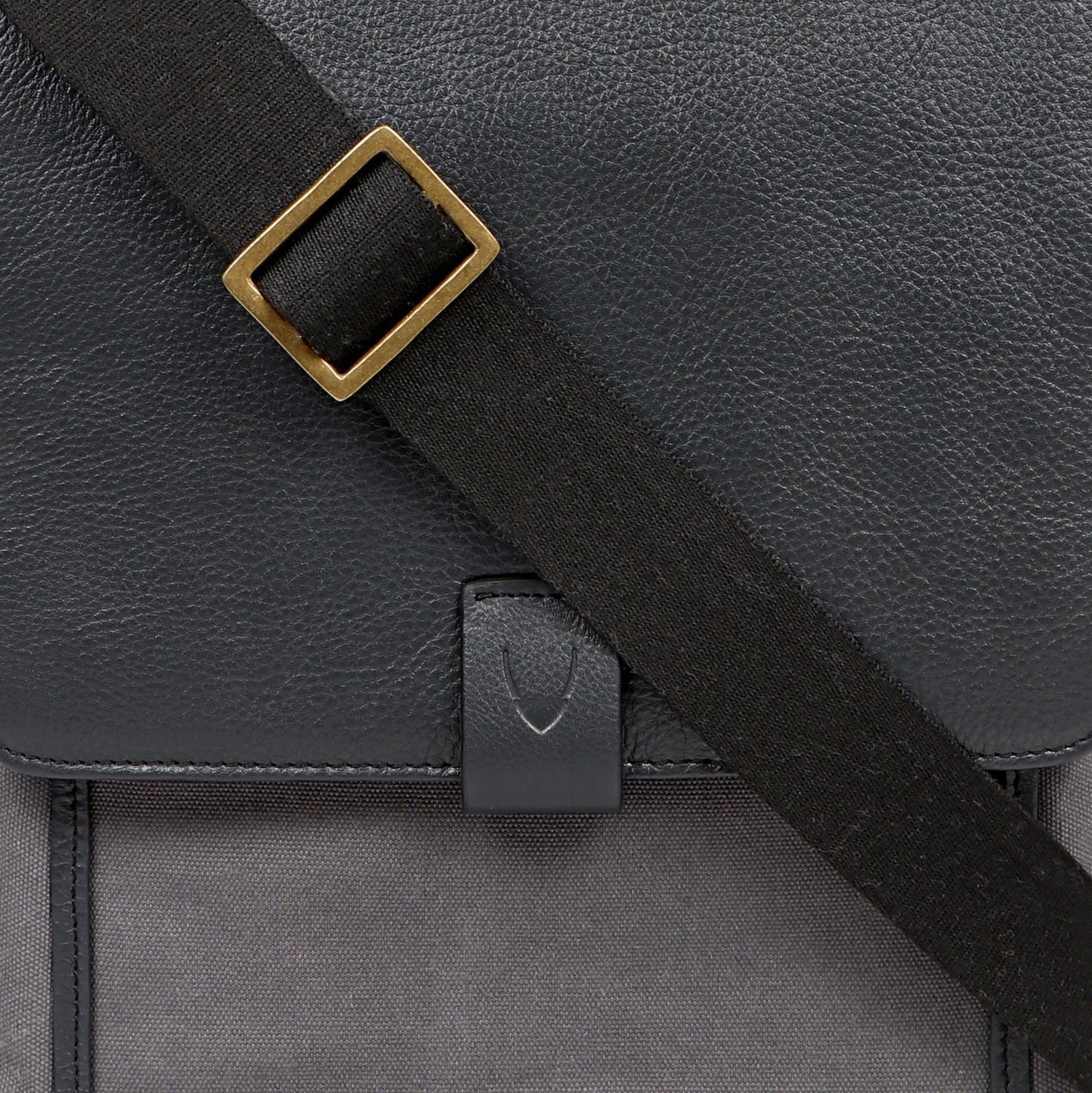 Aiden Genuine Leather and Canvas Medium Crossbody Men/Women Shoulder Messenger Bag/Travel Bag / 10.5" iPad Bag