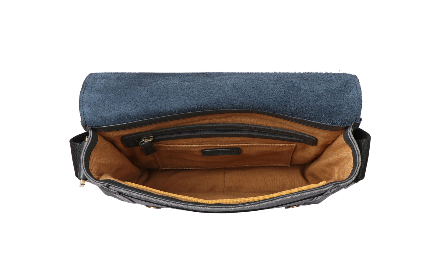 Aiden Genuine Leather and Canvas Medium Crossbody Men/Women Shoulder Messenger Bag/Travel Bag / 10.5" iPad Bag