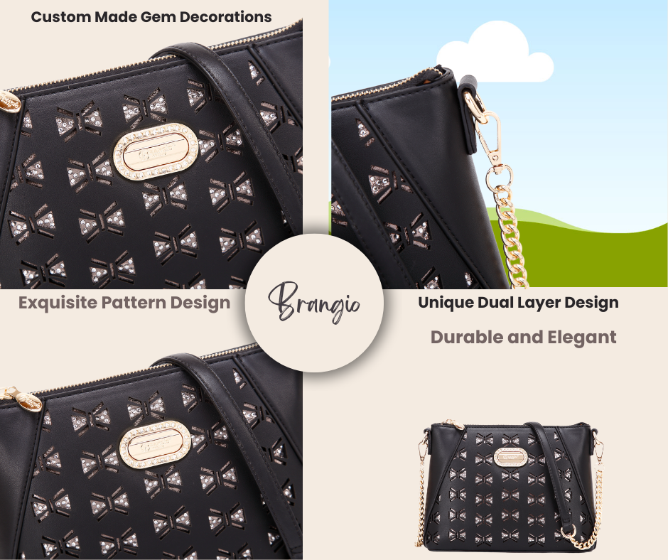 Butterfly Celestial Star Crossbody Satchel