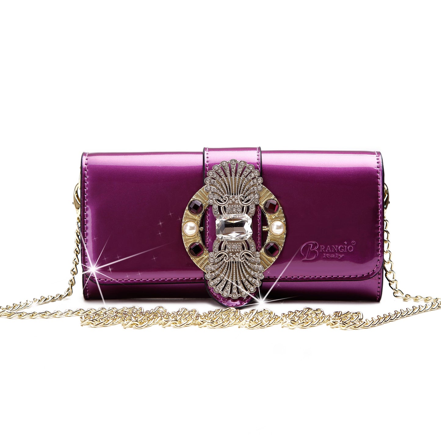 Queen's Crown Magnetic Clasp Crossbody Wallet & Purse