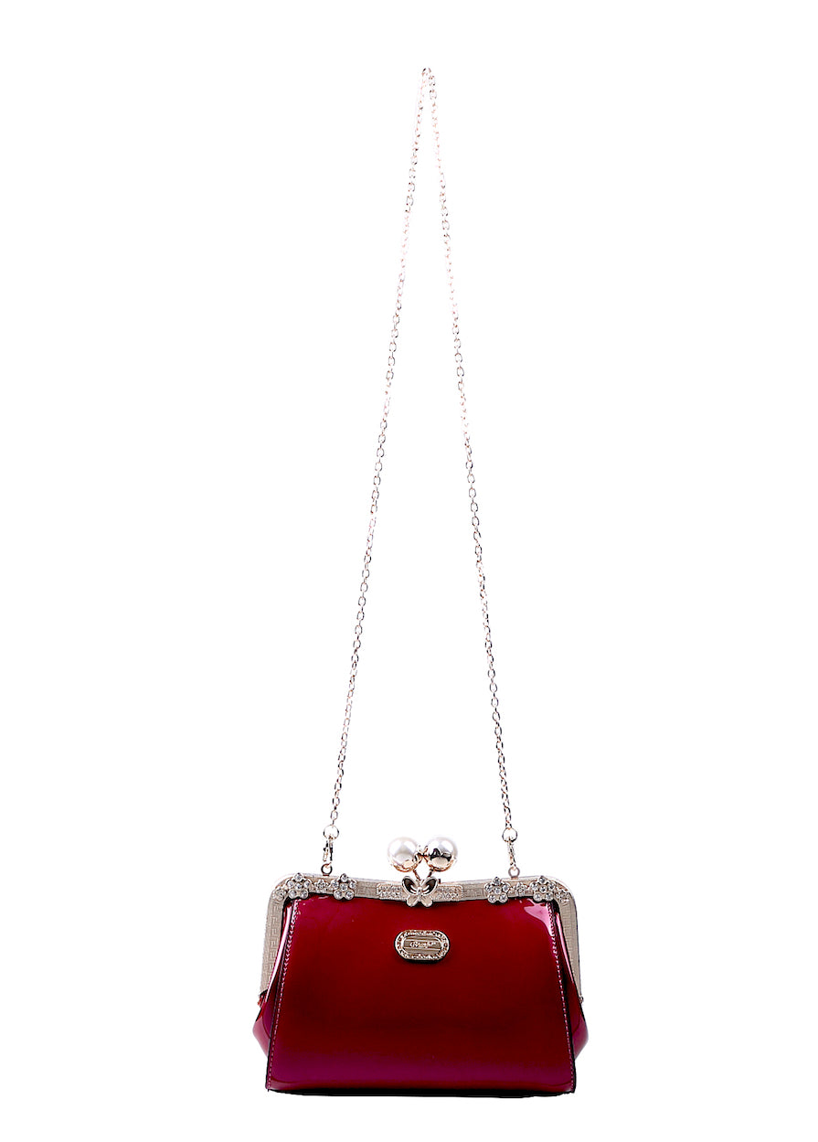 Starry Ocean Blossom Crossbody Clutch