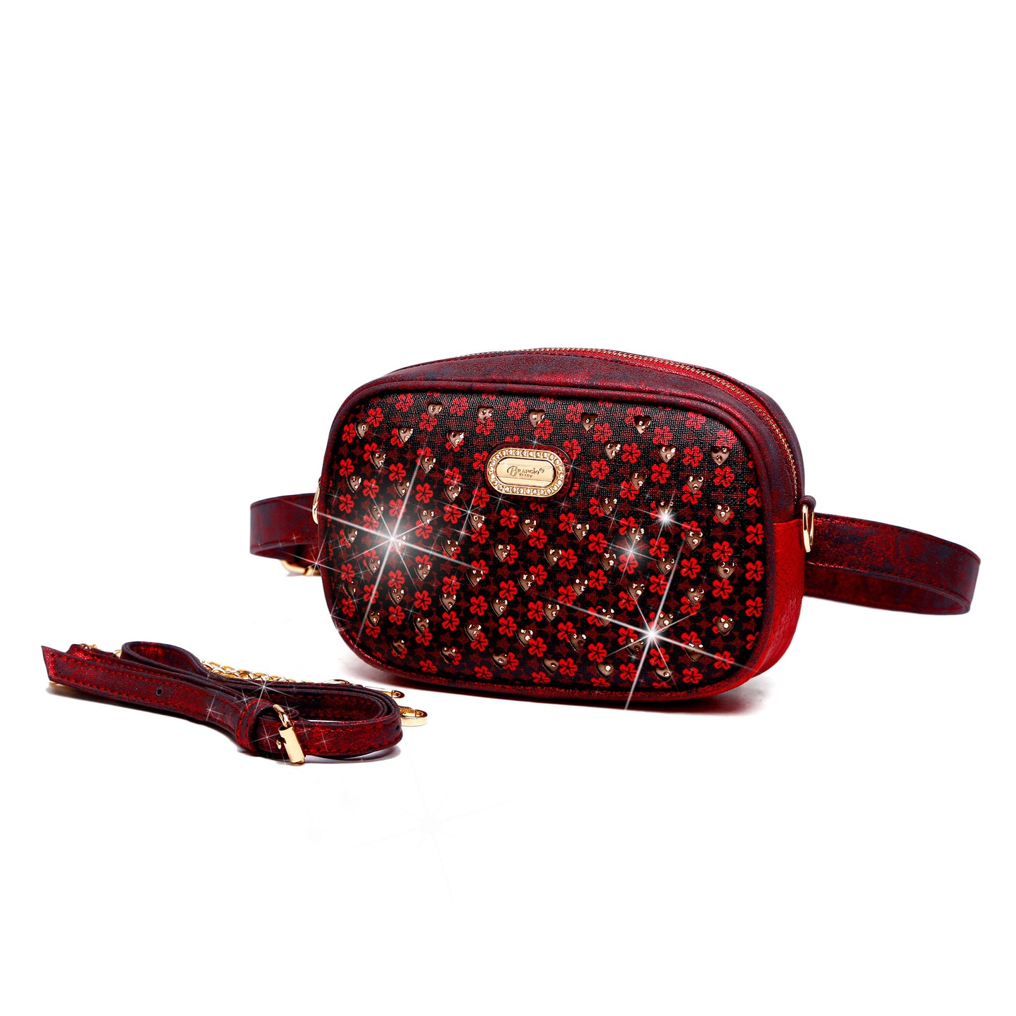 Galaxy Stars Crystal Stud Fanny Pack