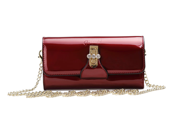 Tri-Star Eveningl Clutch Crossbody Bag With Chain Strap