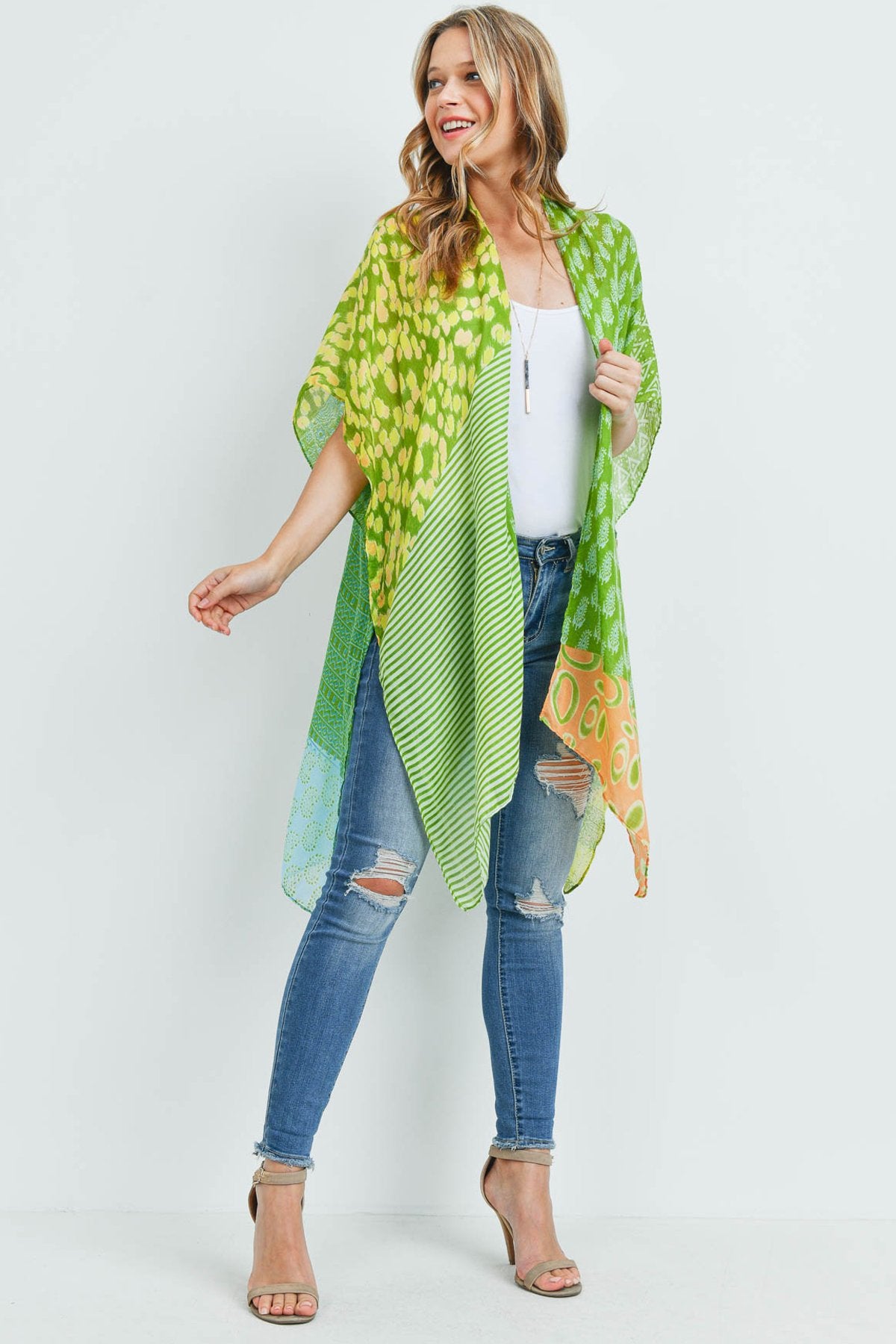 Ms0173 - Mixed Pattern Kimono