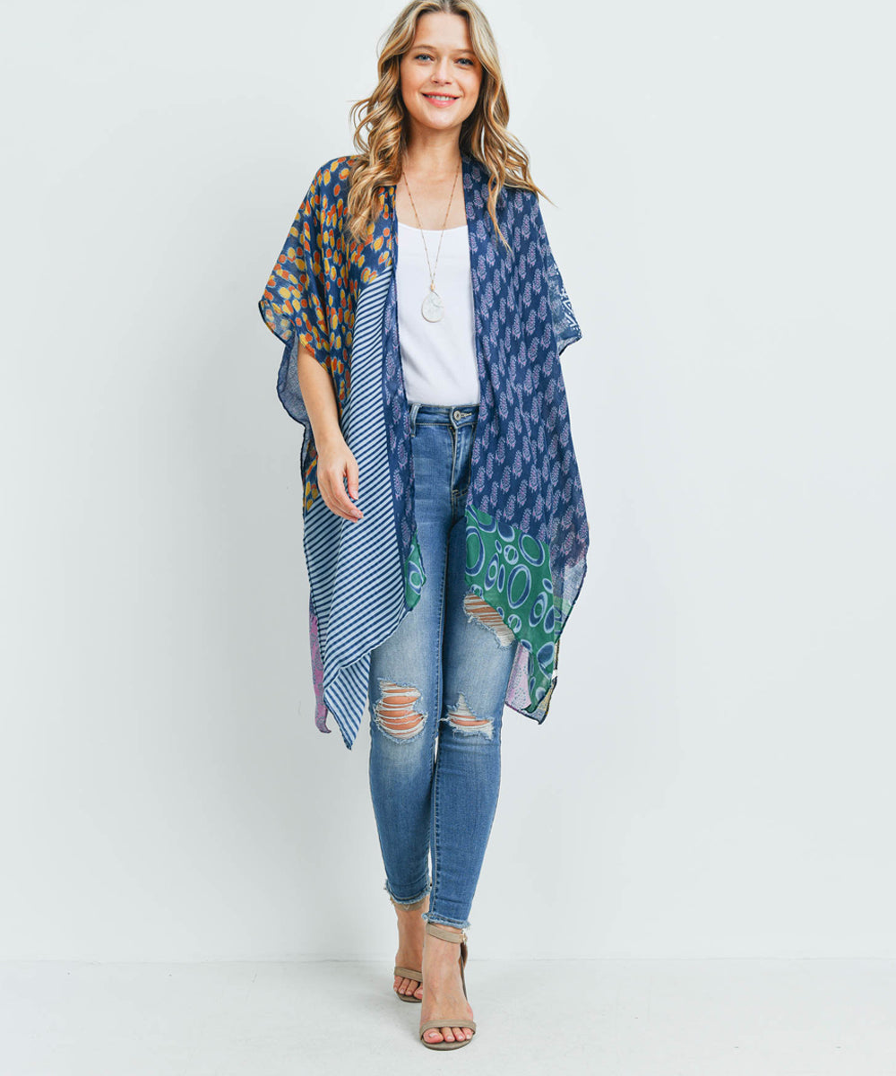 Ms0173 - Mixed Pattern Kimono