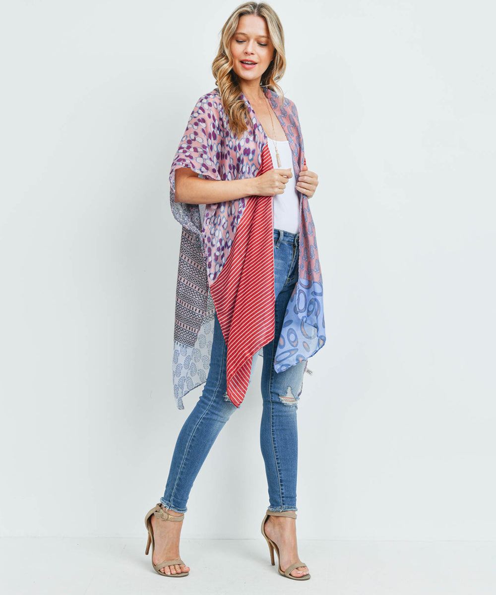 Ms0173 - Mixed Pattern Kimono