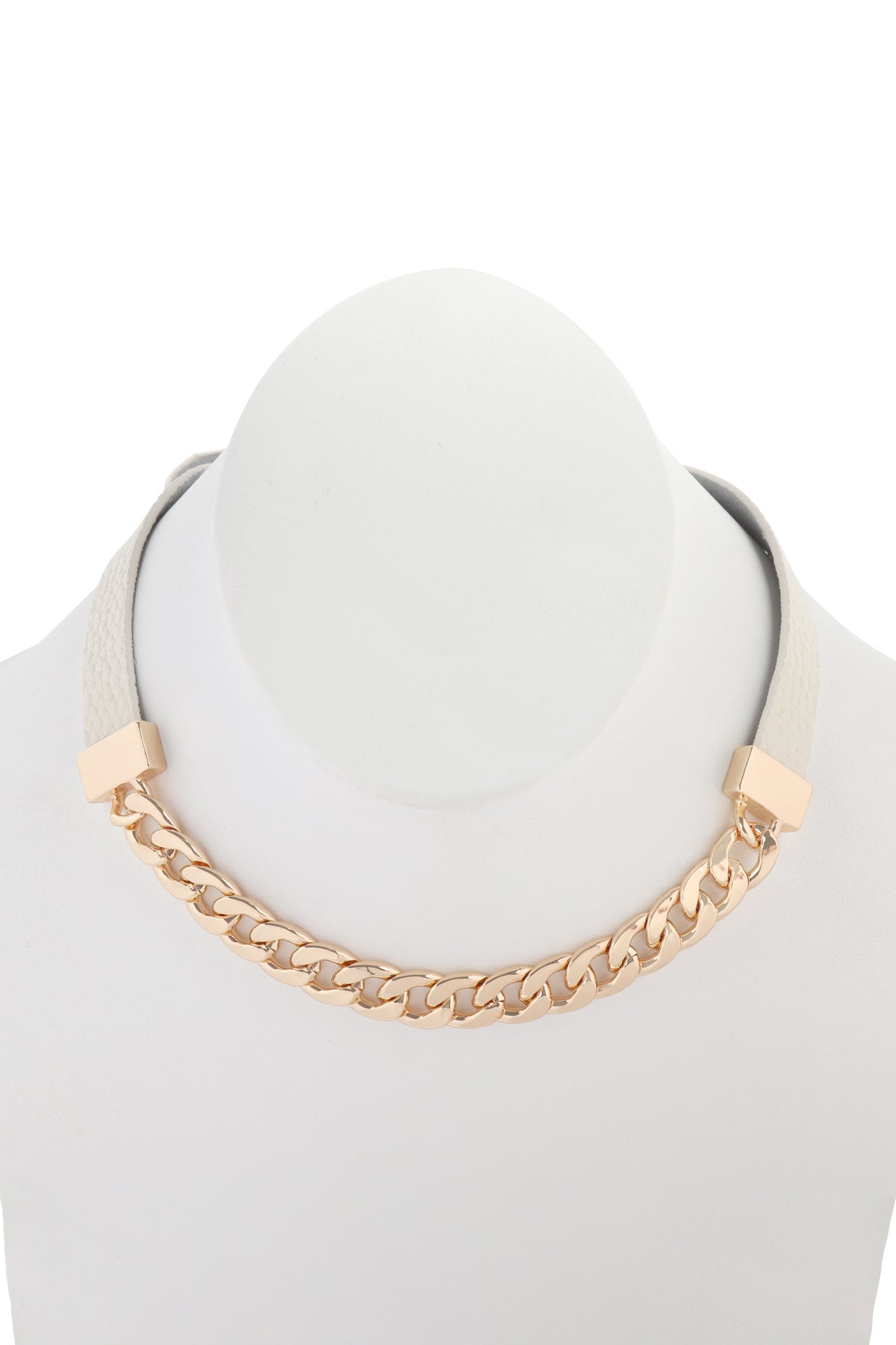 Leather Chain Choker Bracelet