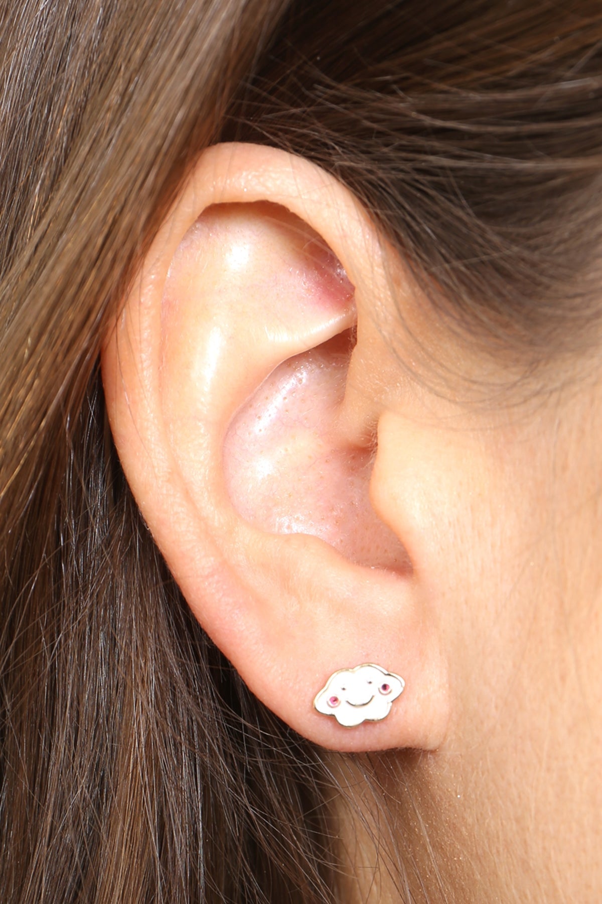 Rainbow & Flower Stud Earring Set