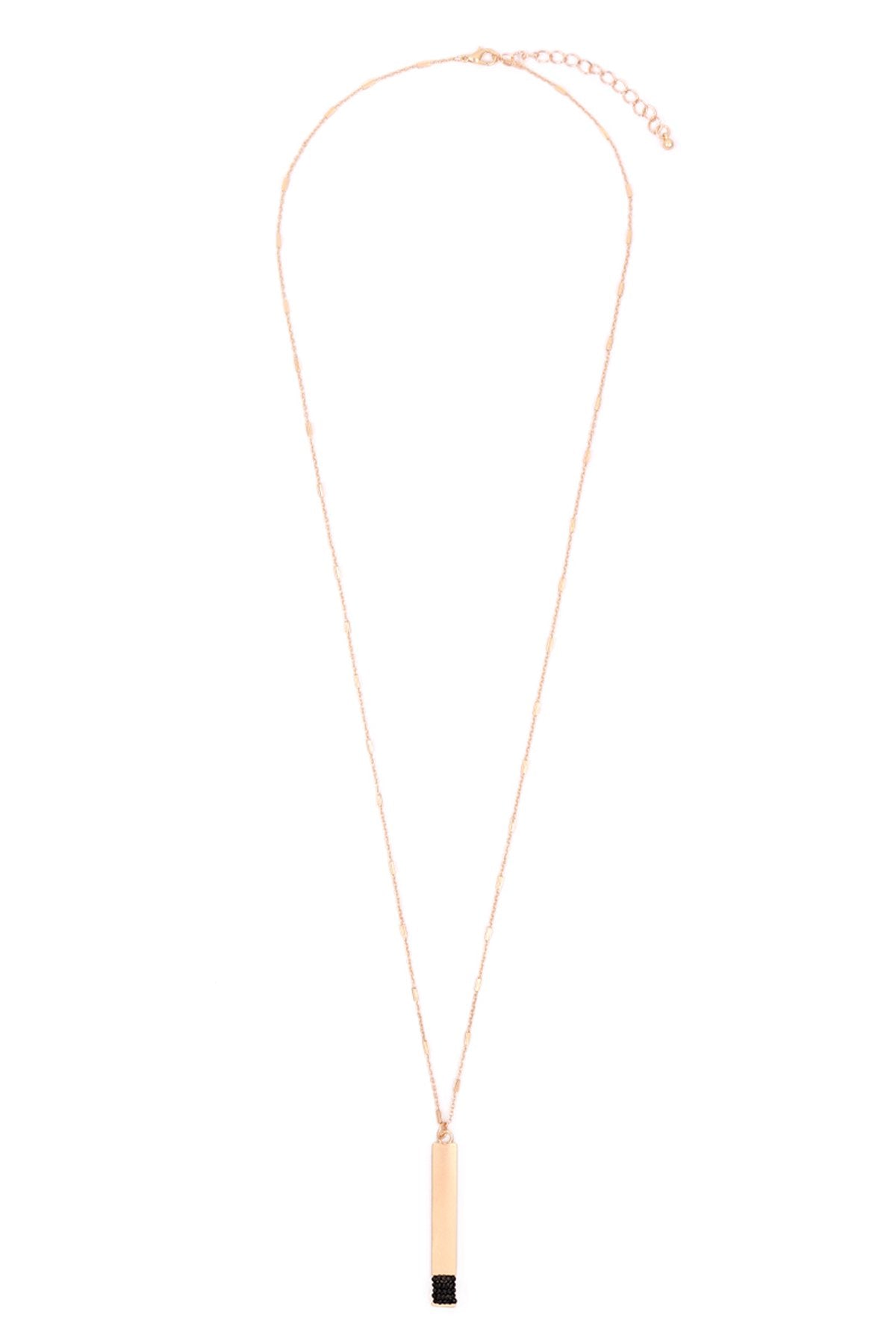 Myn1375 - Bar Pendant Necklace