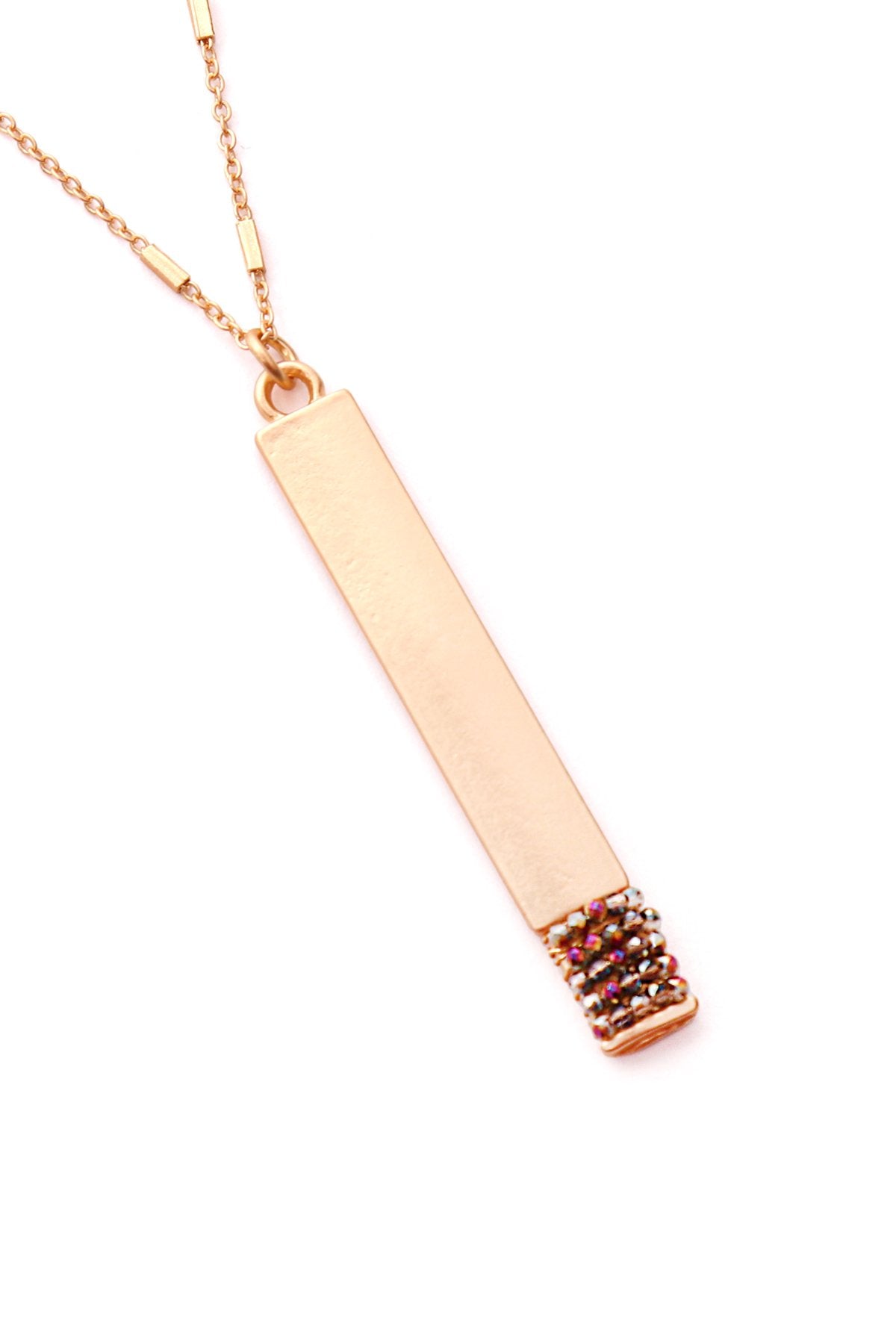 Myn1375 - Bar Pendant Necklace