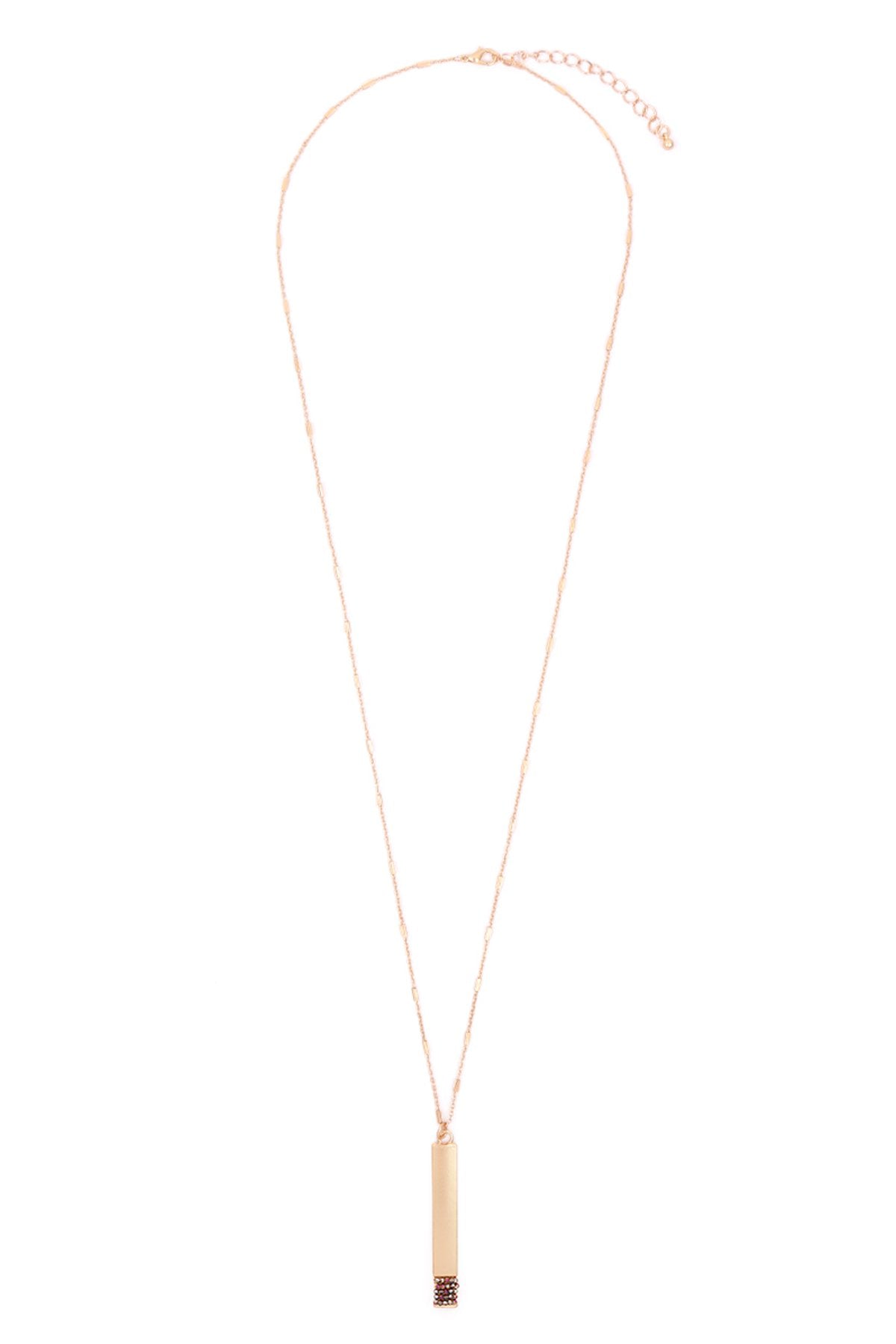 Myn1375 - Bar Pendant Necklace