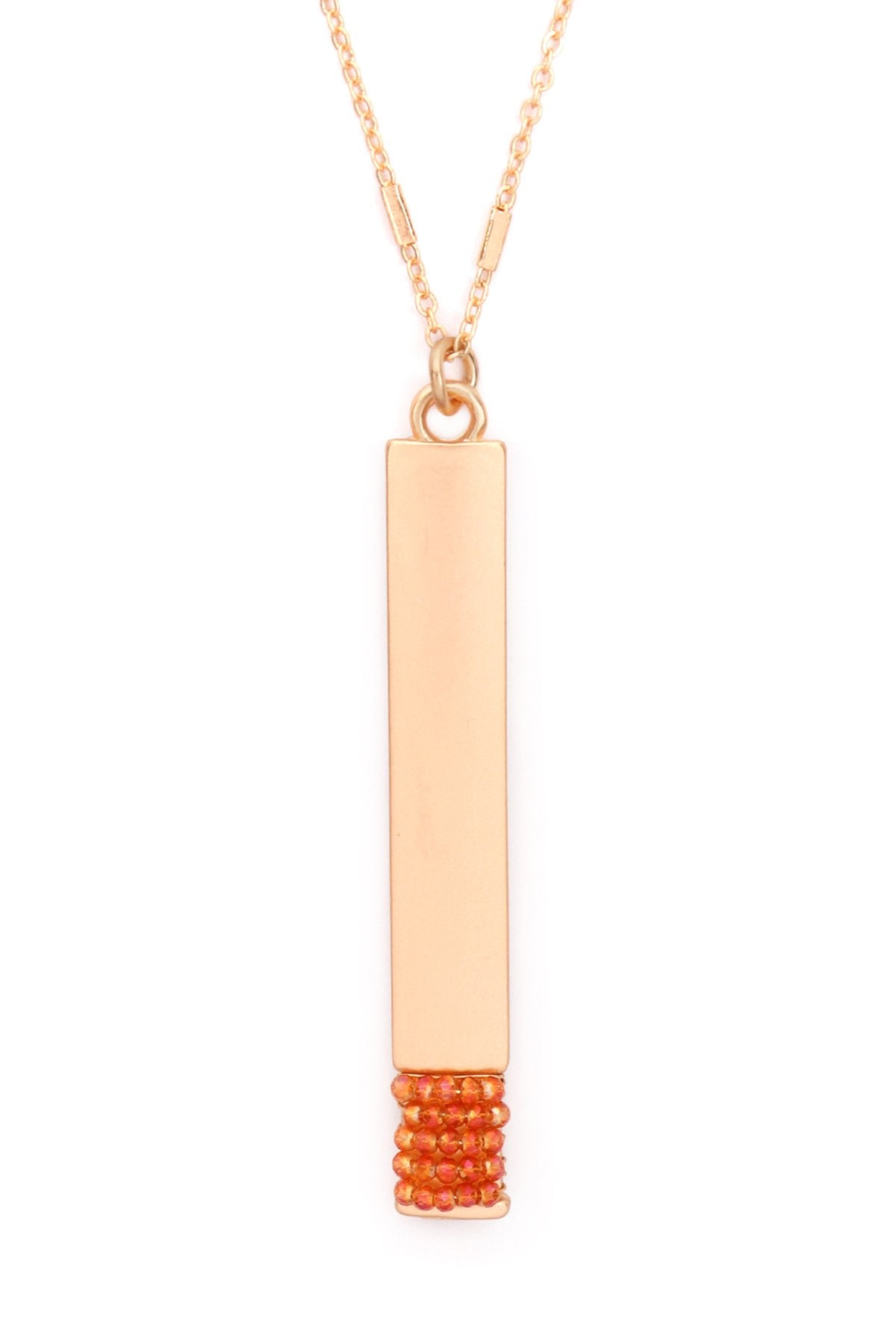 Myn1375 - Bar Pendant Necklace