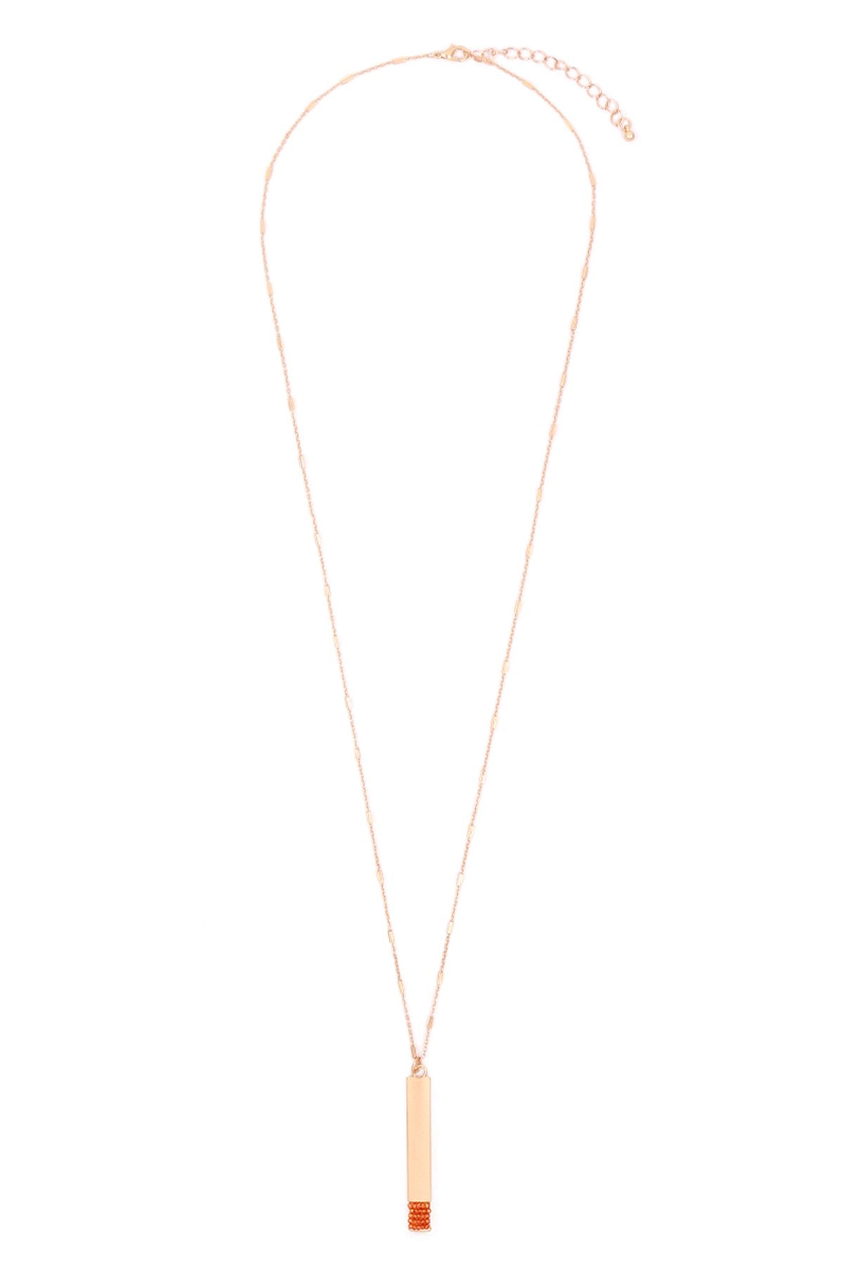 Myn1375 - Bar Pendant Necklace