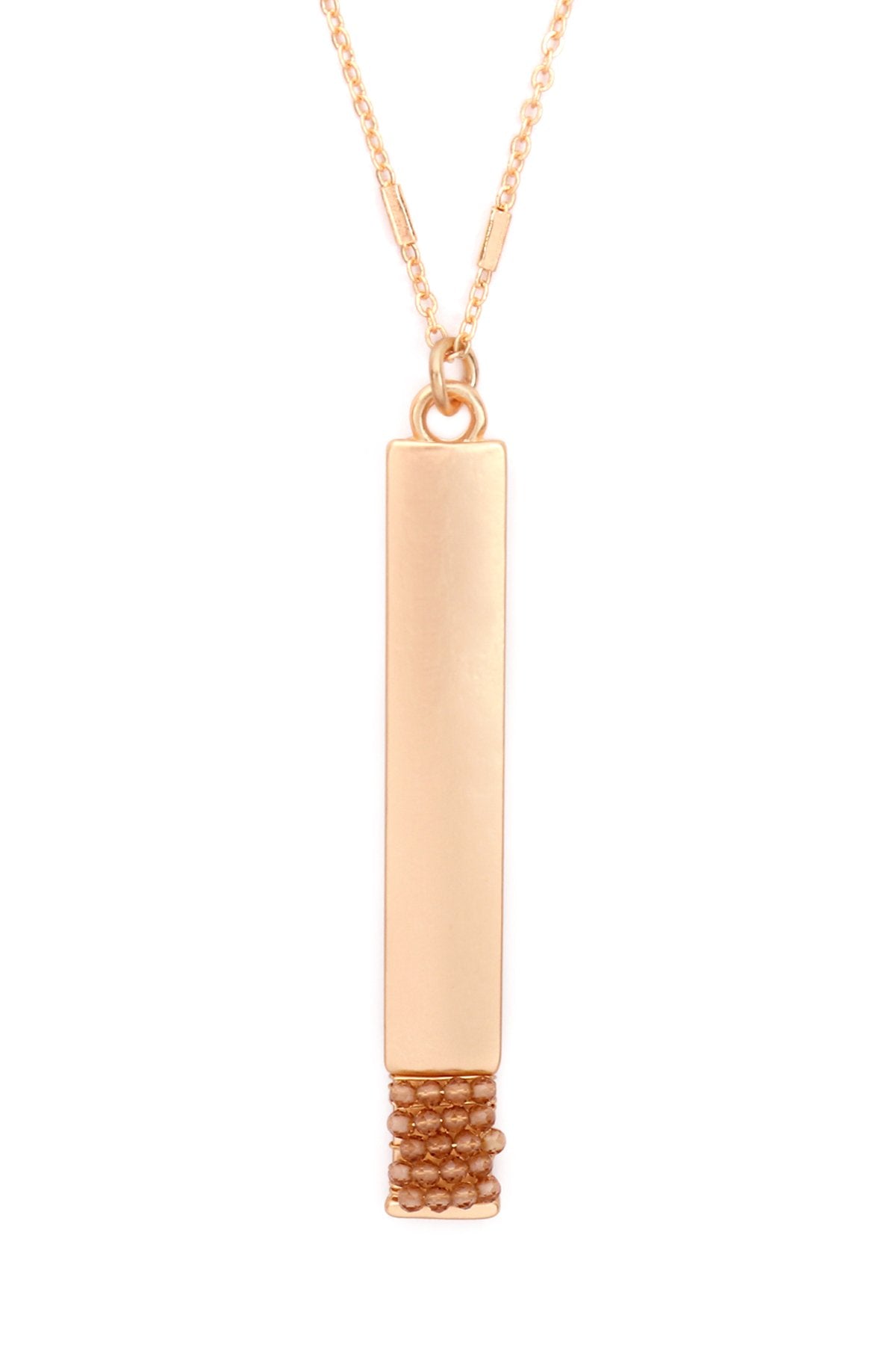 Myn1375 - Bar Pendant Necklace