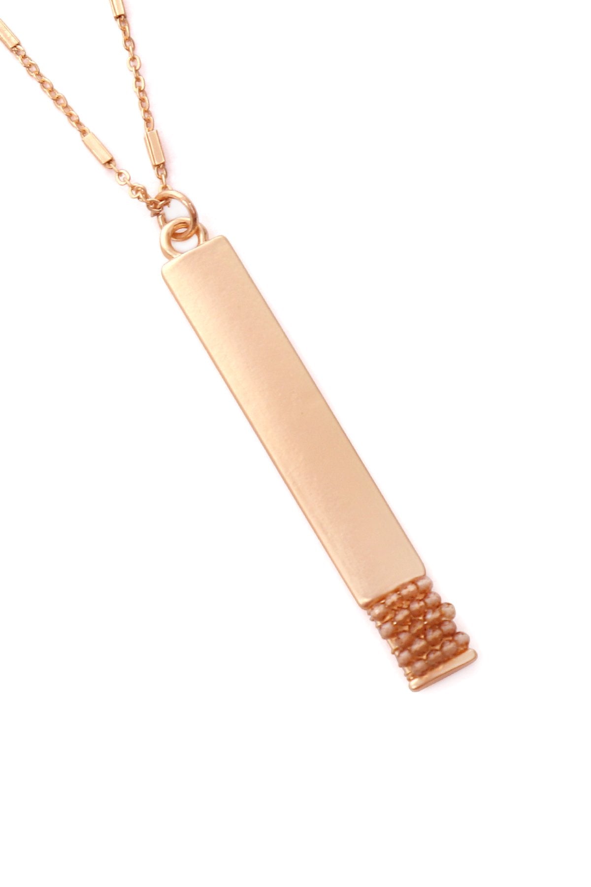 Myn1375 - Bar Pendant Necklace