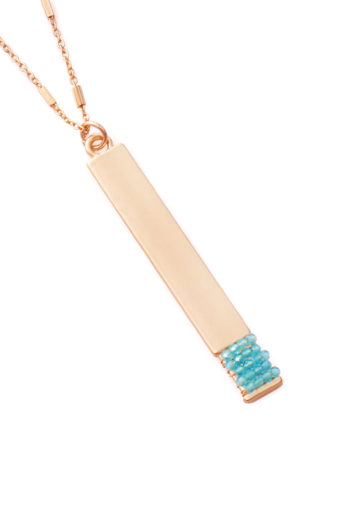 Myn1375 - Bar Pendant Necklace