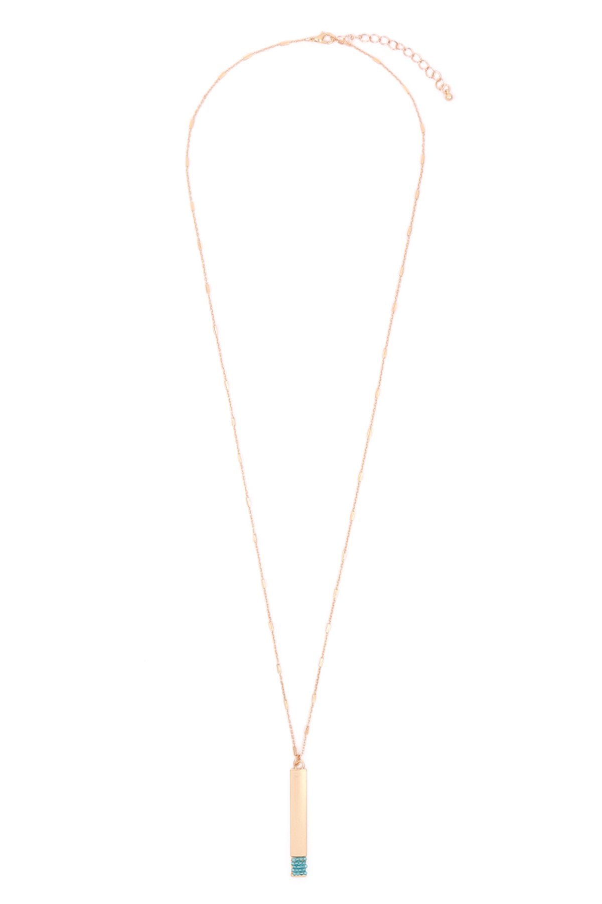 Myn1375 - Bar Pendant Necklace
