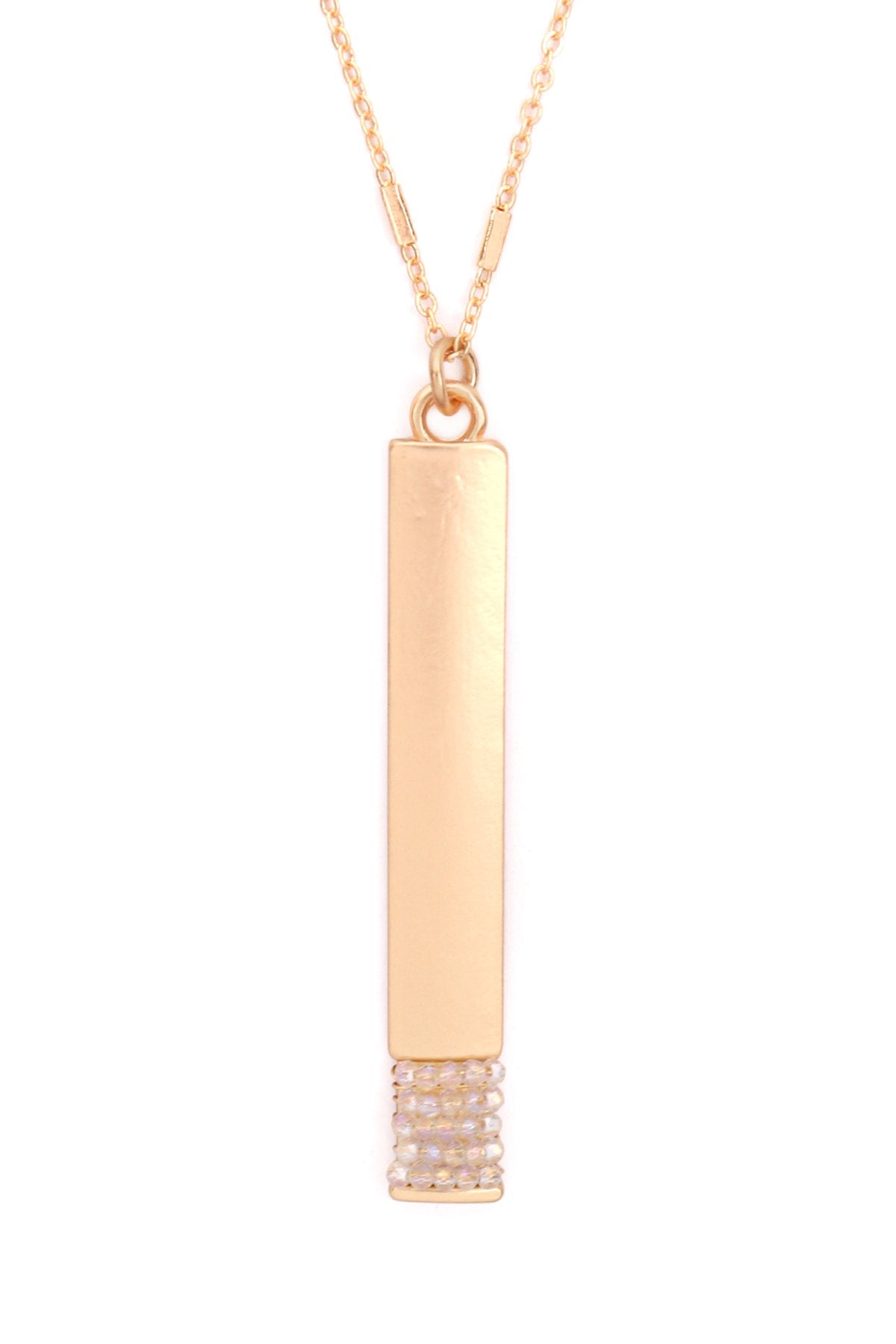 Myn1375 - Bar Pendant Necklace