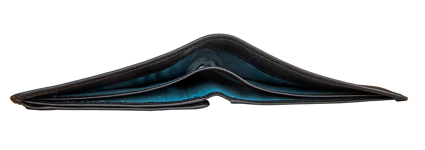 Hidesign Angle Stitch Leather Multi-Compartment Leather Wallet