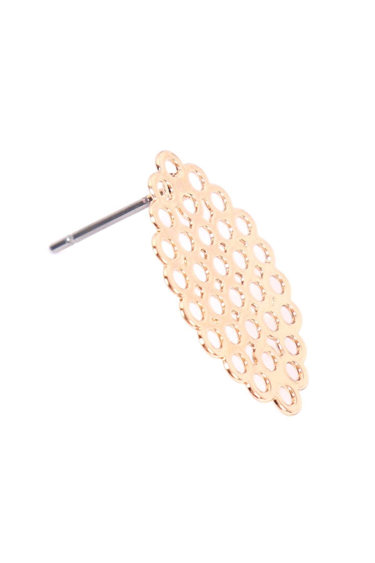 Oeb055 - Metal Filigree Post Earrings