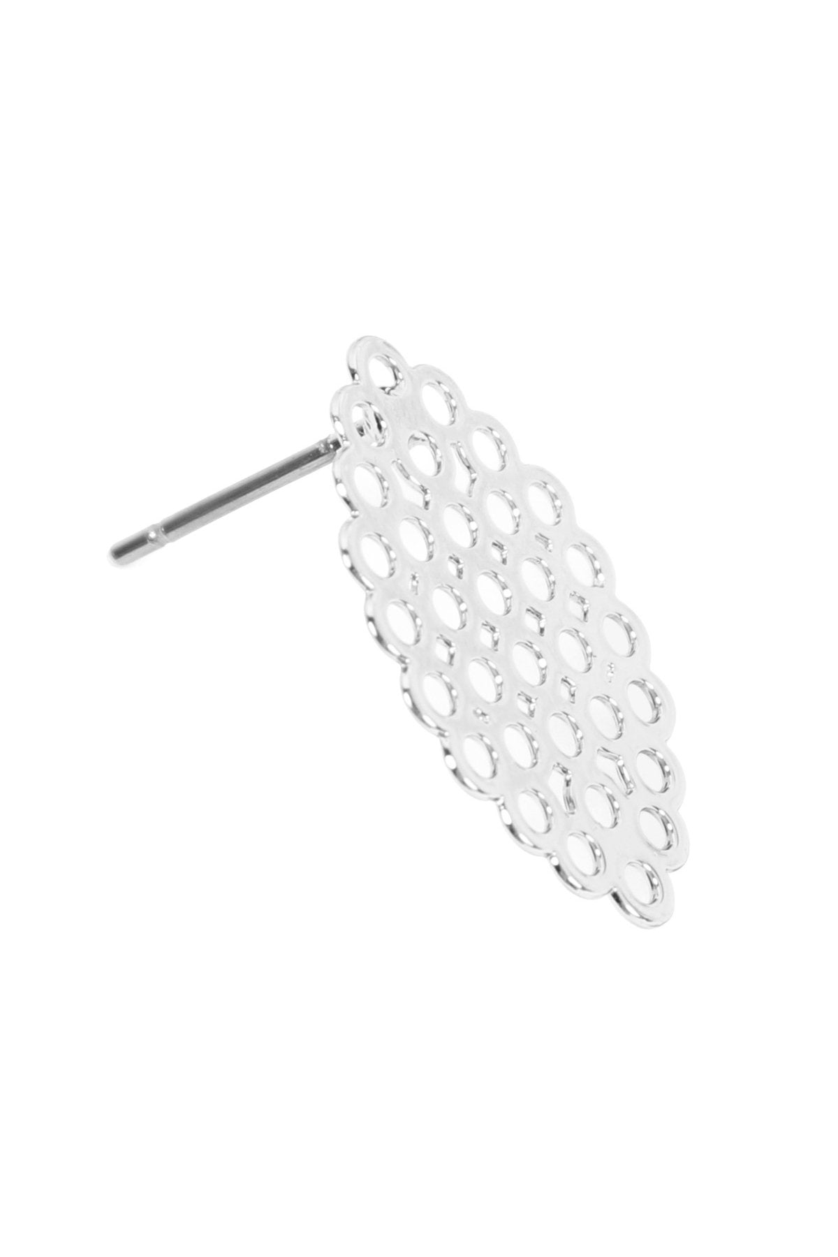 Oeb055 - Metal Filigree Post Earrings