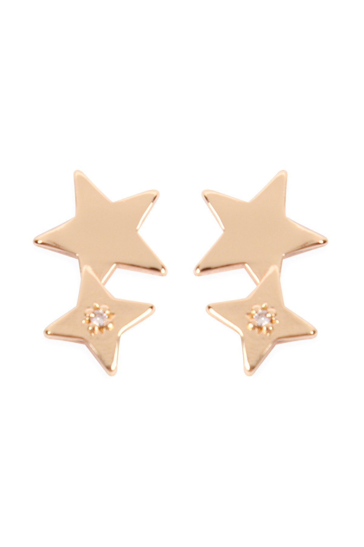 Oeb130 - Mini Double Star Earrings