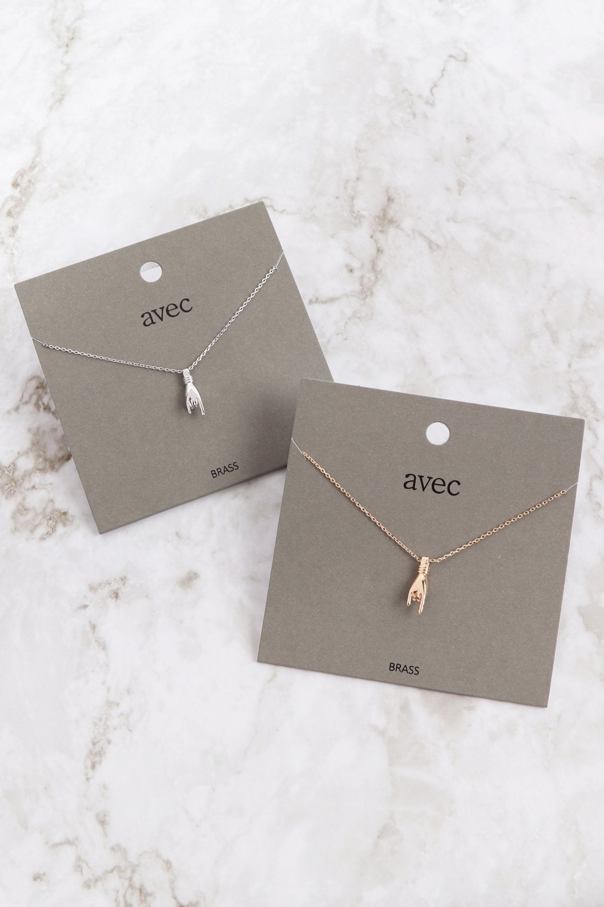 Peace Finger Sign Necklace