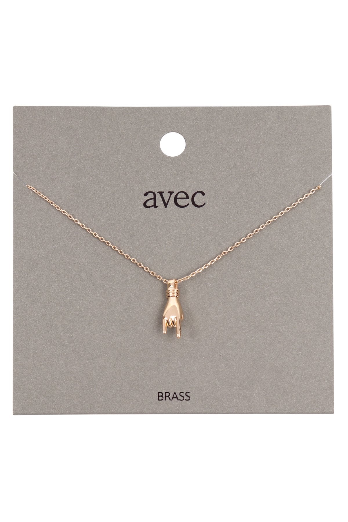 Peace Finger Sign Necklace