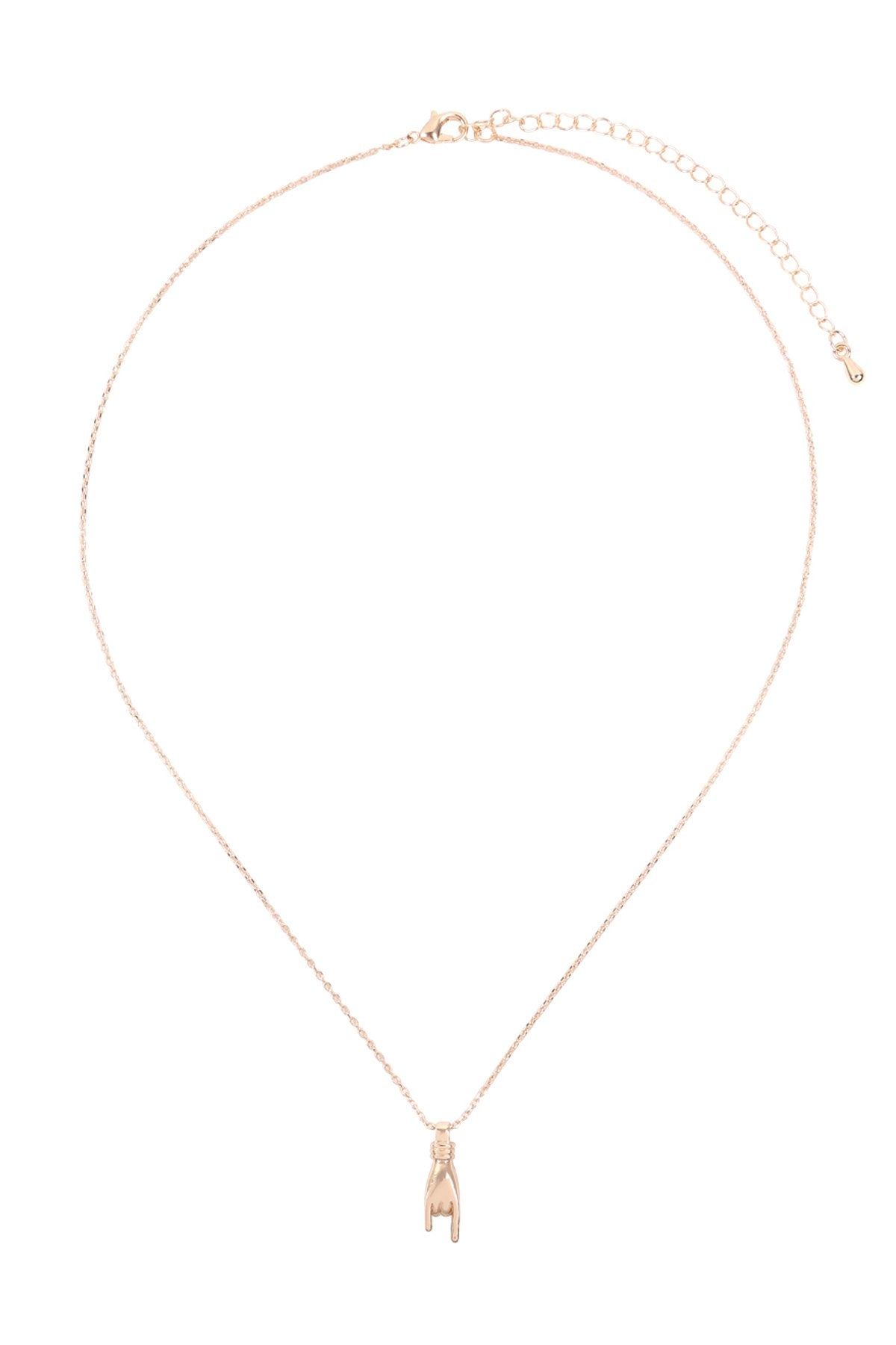 Peace Finger Sign Necklace