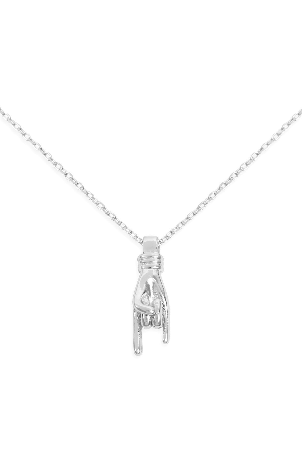 Peace Finger Sign Necklace