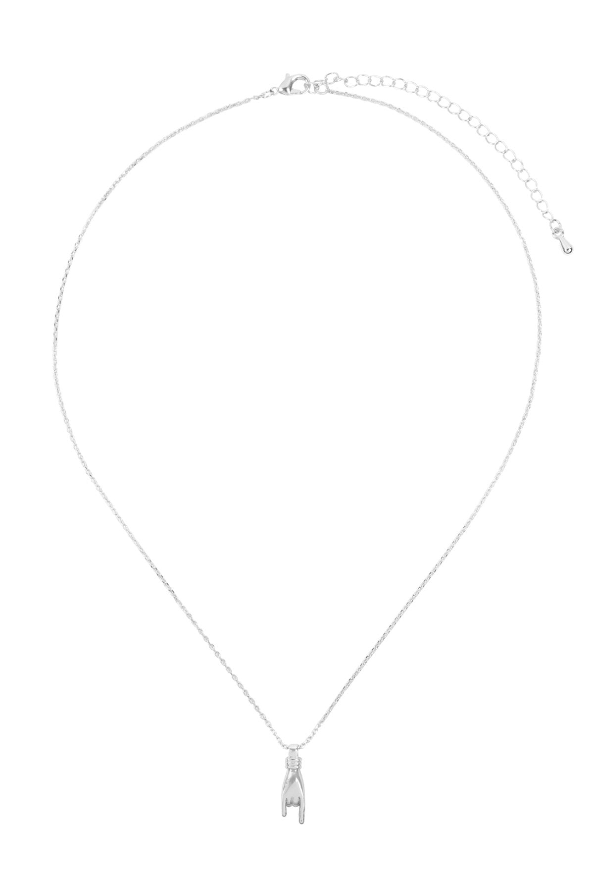 Peace Finger Sign Necklace