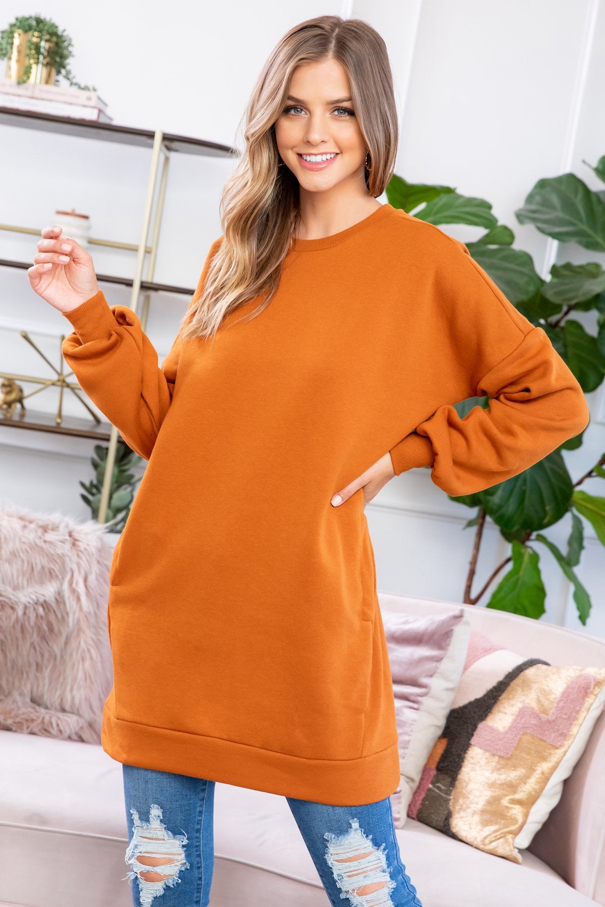 Sweatshirt With Side Pockets