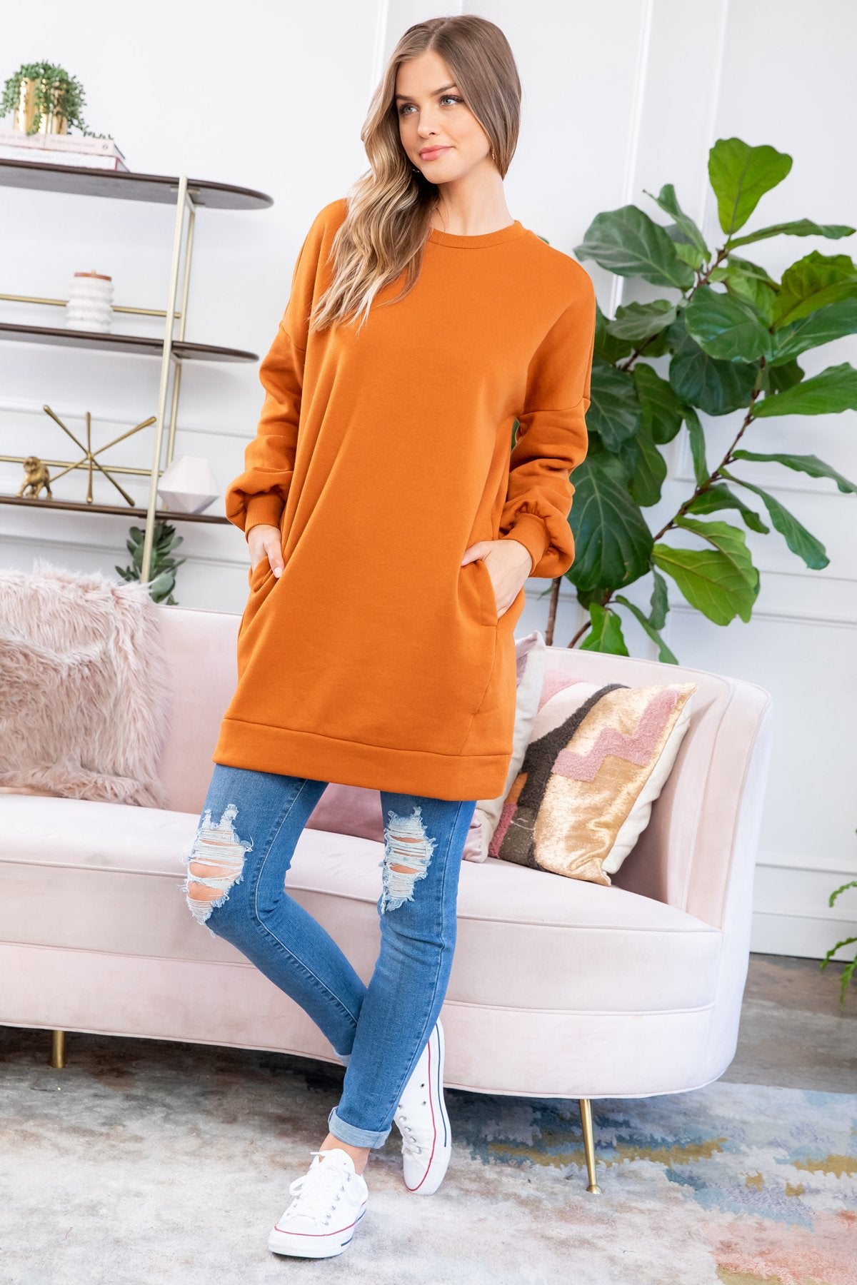 Sweatshirt With Side Pockets