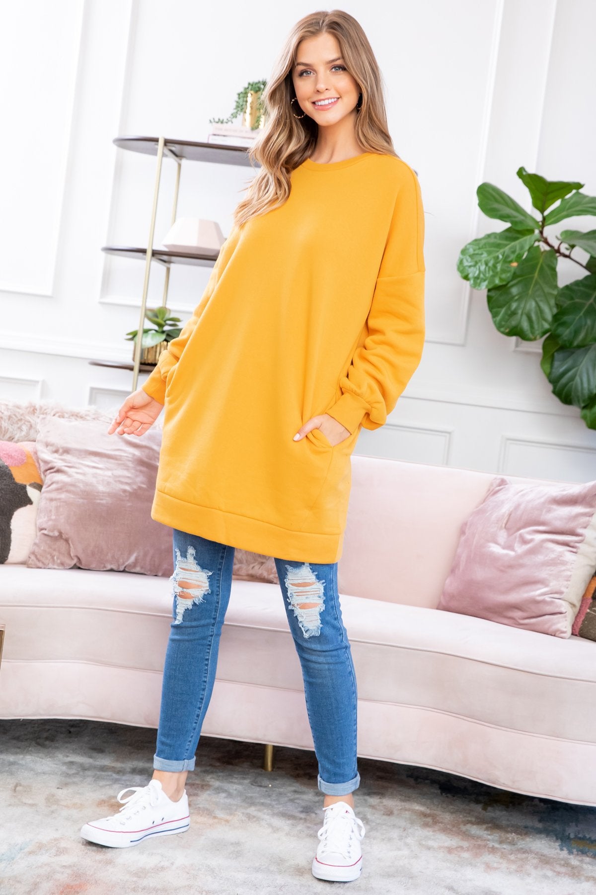 Sweatshirt With Side Pockets