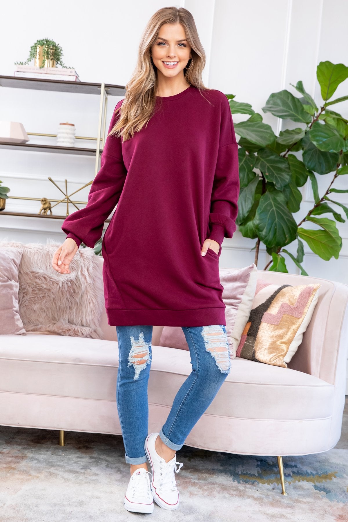 Sweatshirt With Side Pockets