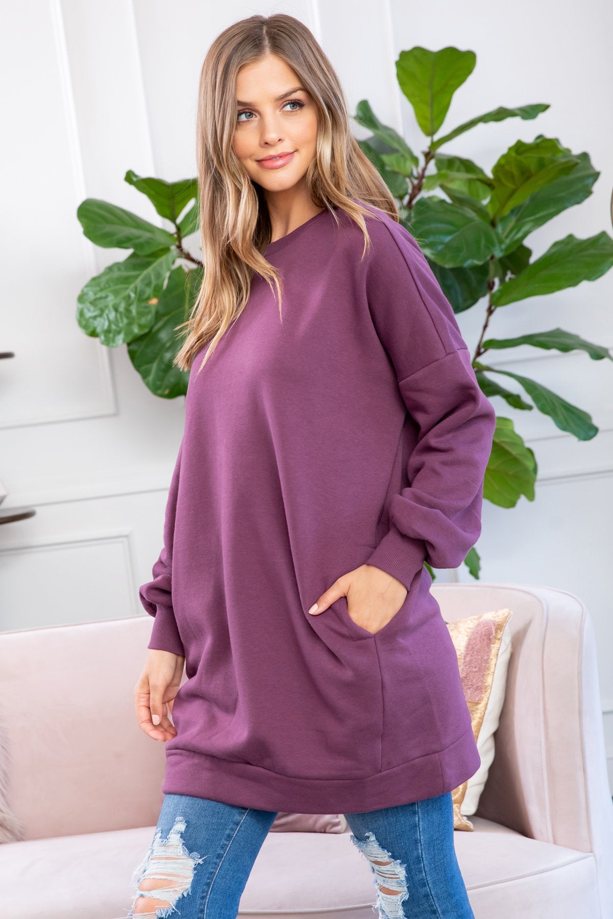 Sweatshirt With Side Pockets
