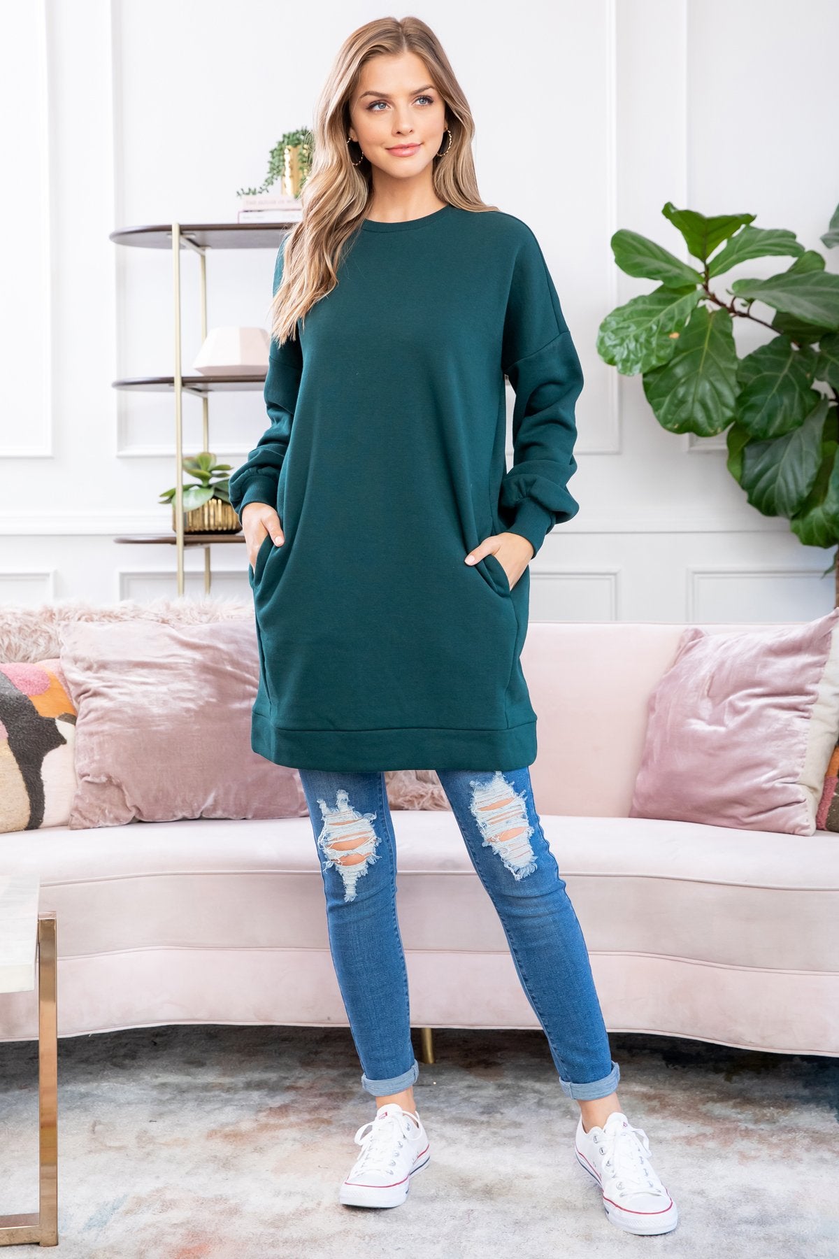 Sweatshirt With Side Pockets