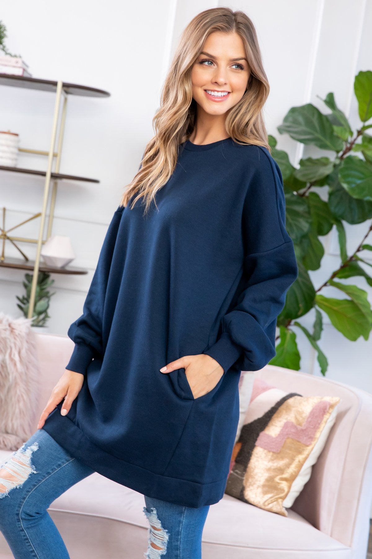 Sweatshirt With Side Pockets