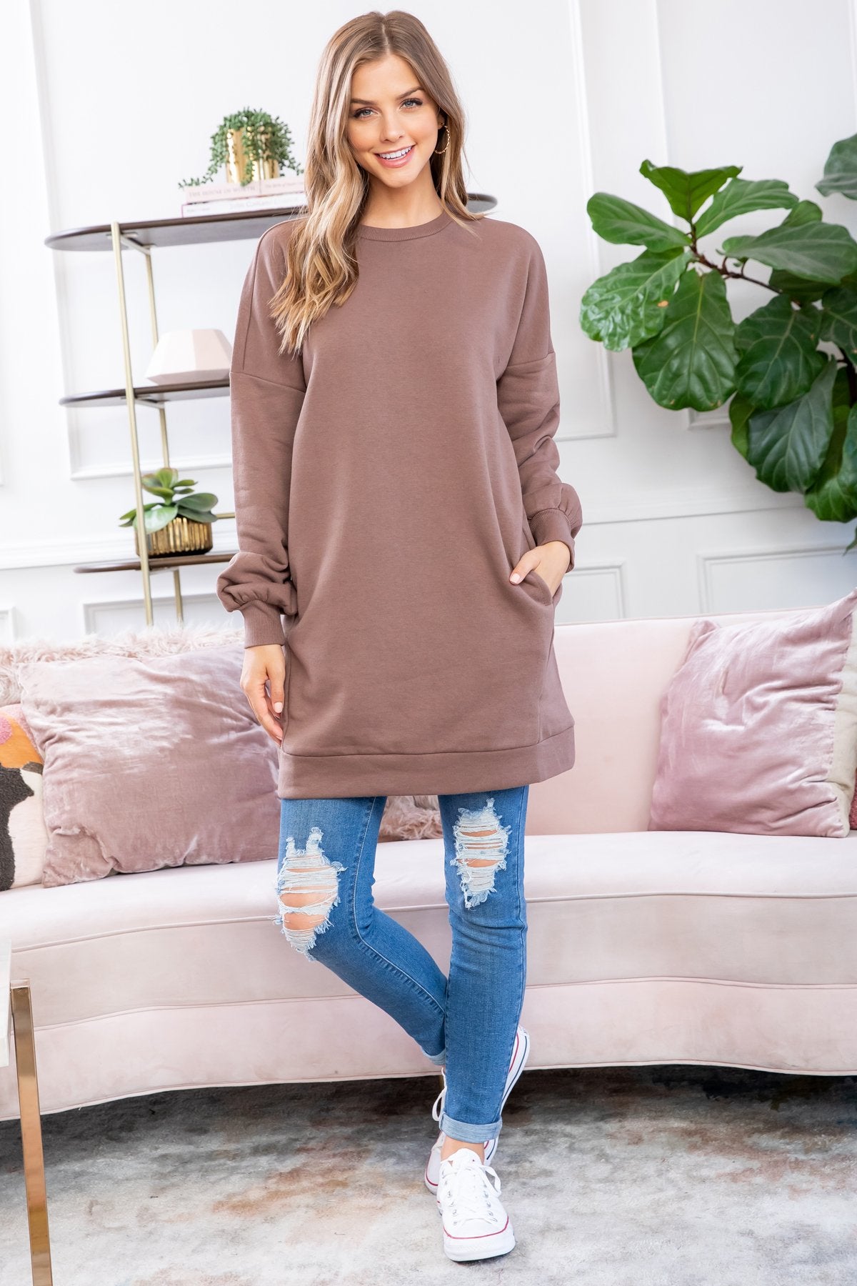 Sweatshirt With Side Pockets