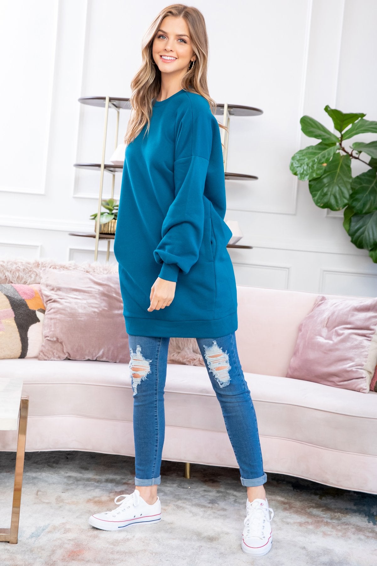 Sweatshirt With Side Pockets