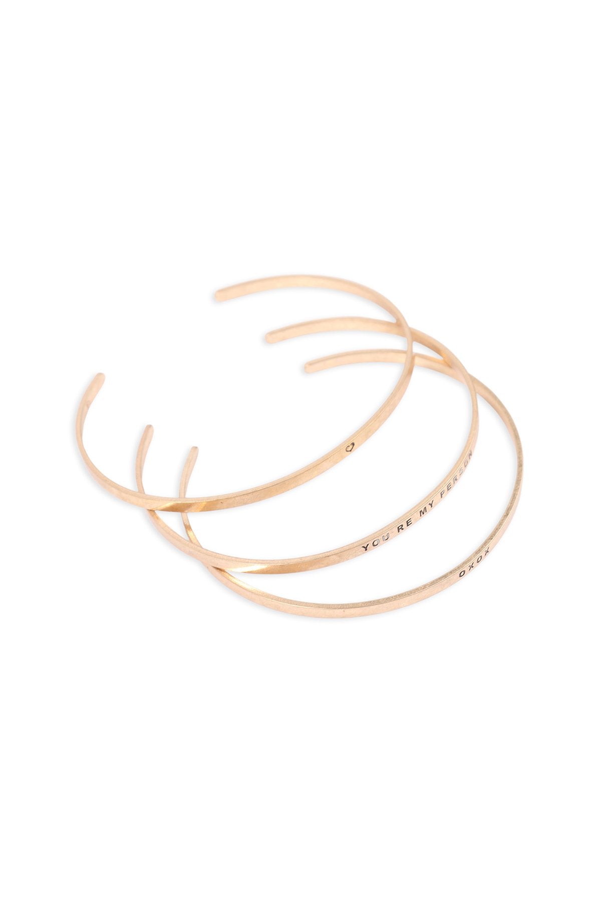 Pba779 - 3 Set of Band "Xoxox" Bracelet