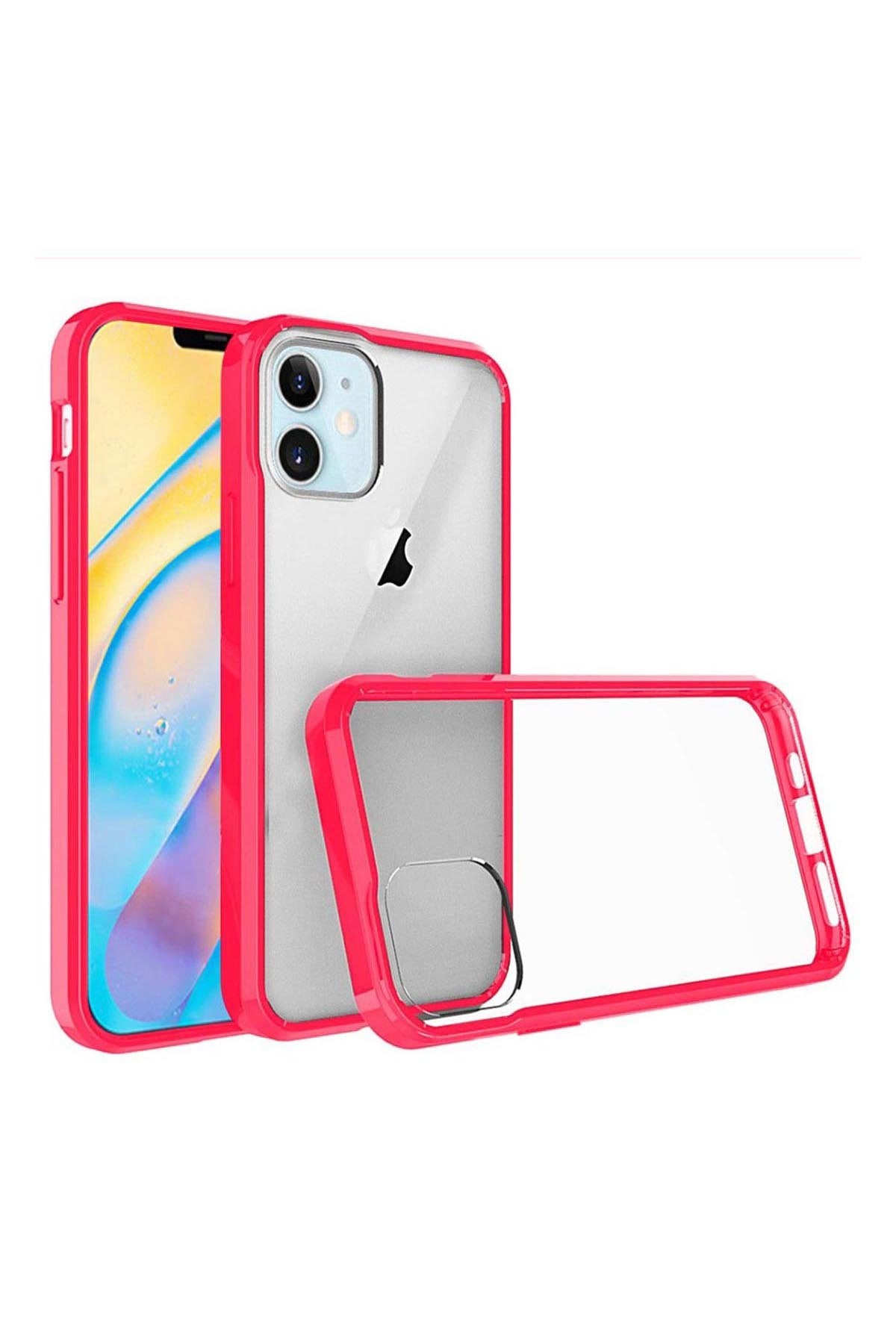 For iPHONE 12 MINI 5.4 BUMPER CLEAR TRANSPARENT CASE COVER