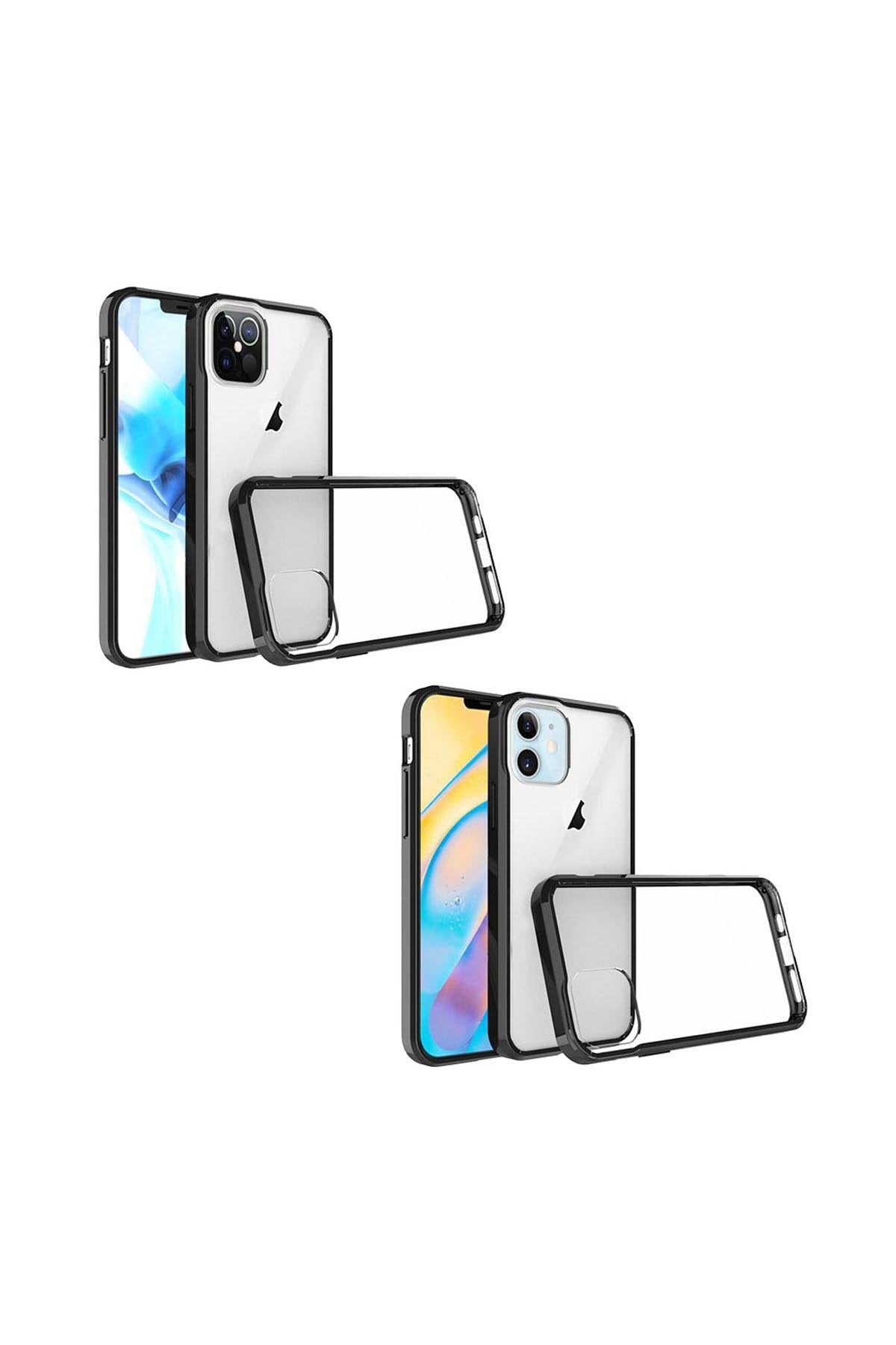 For iPHONE 12/Pro (6.1 ONLY) BUMPER CLEAR TRANSPARENT CASE COVER