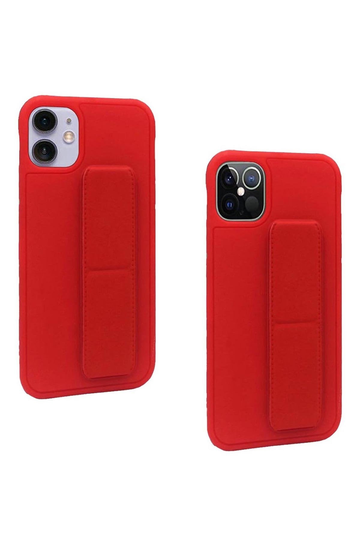 For iPHONE 12/Pro (6.1 ONLY) FOLDABLE MAGNETIC KICKSTAND VEGAN CASE COVER