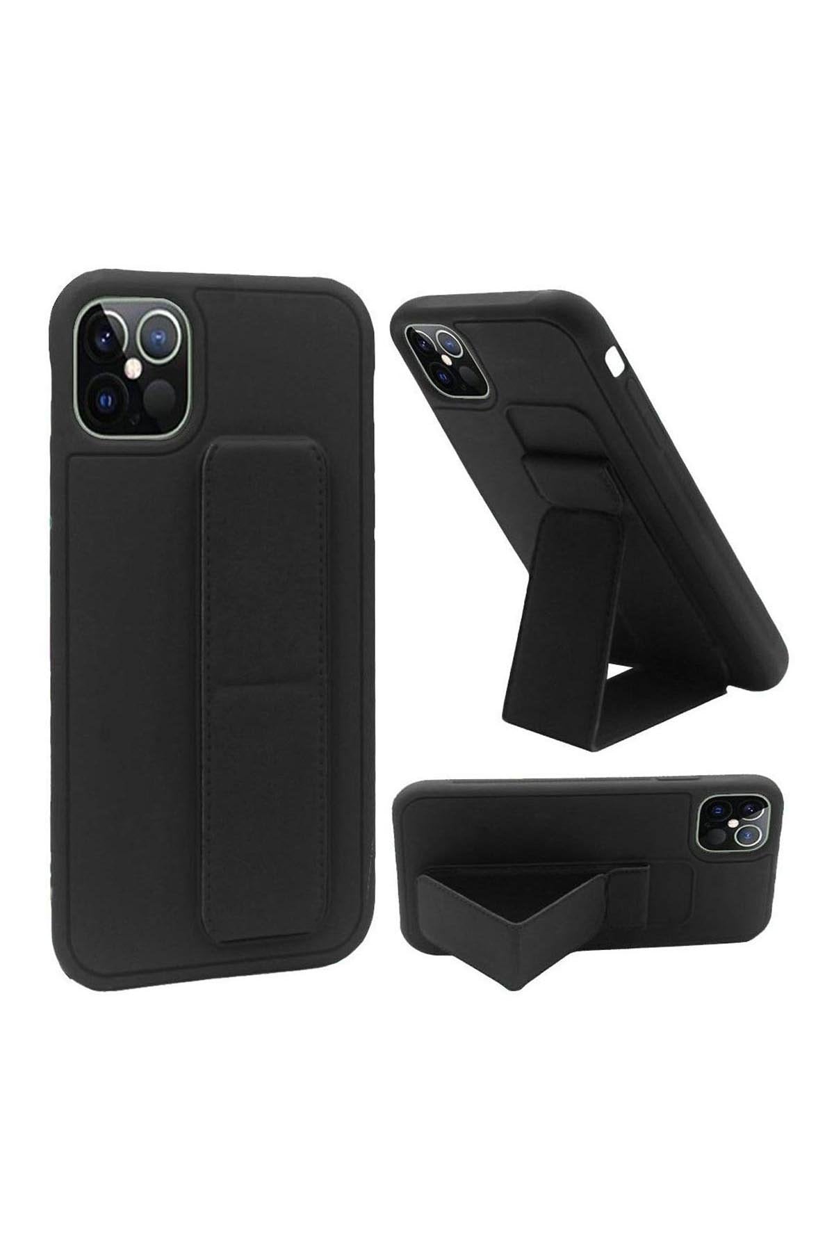 For iPHONE 12 PRO MAX 6.7 FOLDABLE MAGNETIC KICKSTAND VEGAN CASE COVER