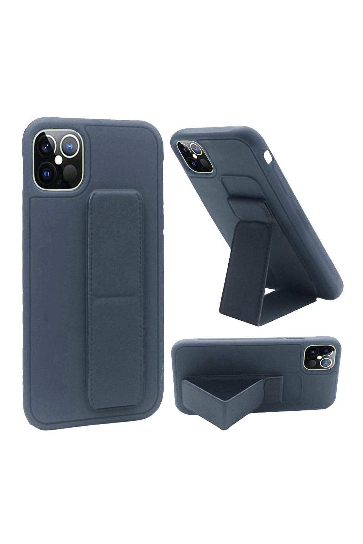 For iPHONE 12 PRO MAX 6.7 FOLDABLE MAGNETIC KICKSTAND VEGAN CASE COVER