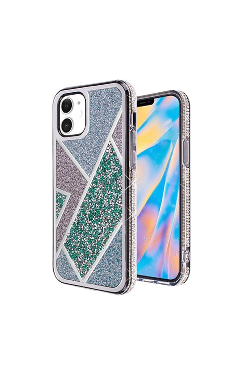 For iPHONE 12 MINI 5.4 RHOMBUS BLING GLITTER DIAMOND CASE COVER